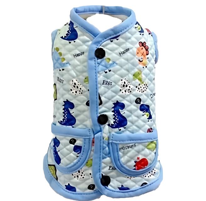 SassyDog 格紋馬甲, 藍色恐龍號, 1件