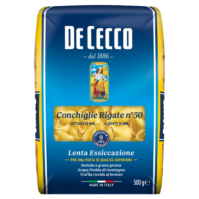 DE CECCO 得科 貝殼麵 N.50, 500g, 1包