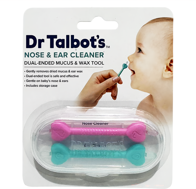 DR.TALBOT'S Nuby 耳鼻清潔棒 Girl 柔軟棉頭 保護耳鼻, 2支, 1盒