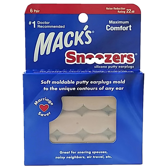 MACK'S 美國 成人矽膠耳塞 膚色, 6副, 1組