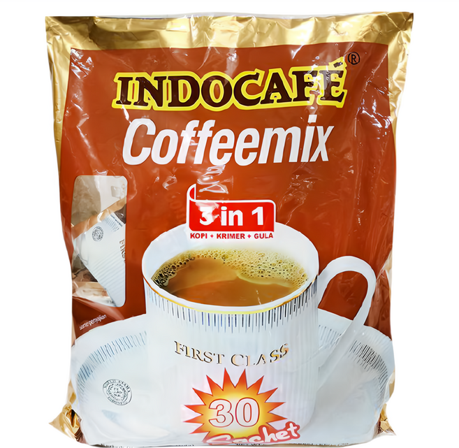 INDOCAFE 迎樂 COFFEE MIX 3合1咖啡, 20g, 30包, 1袋