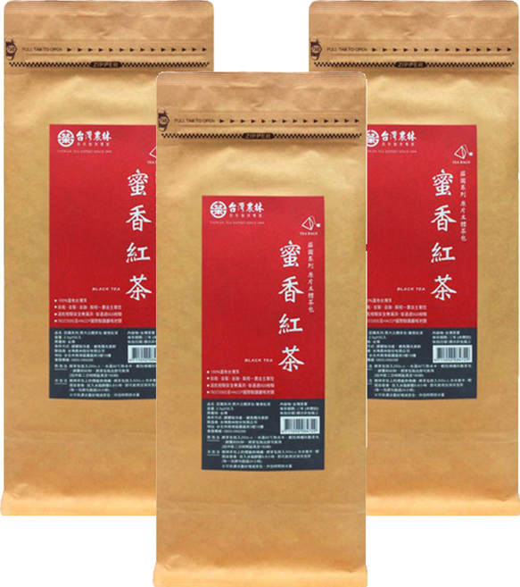 台灣農林 莊園系列 原片立體茶包 蜜香紅茶, 2.5g, 50包, 3袋