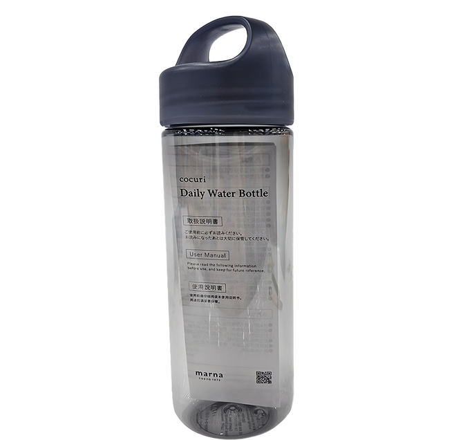 marna Cocuri Daily Water Bottle, 石板黑, 500ml, 1瓶