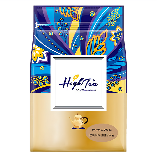 High Tea 伂橙 玫瑰風味鐵觀音, 7g, 50包, 1袋