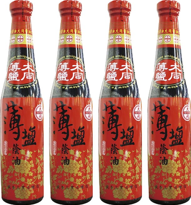 大同醬油 薄鹽蔭油, 400ml, 4瓶