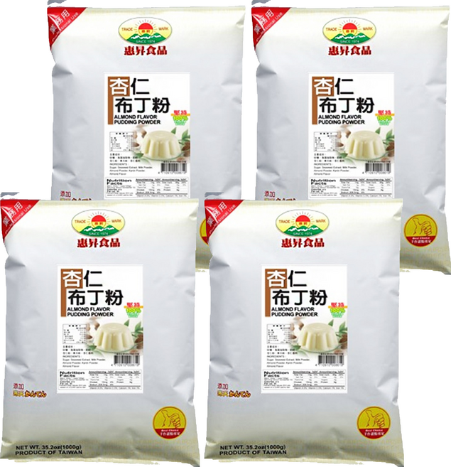 FAIRSEN 惠昇食品 杏仁布丁粉, 1kg, 4包