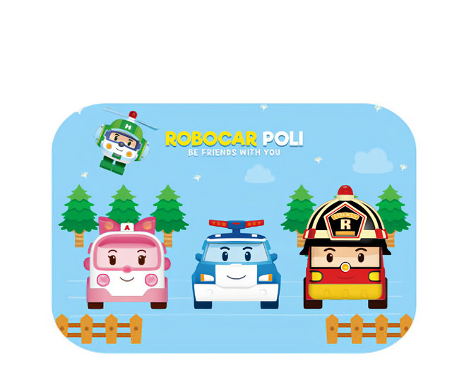 nunuKIDS 努努寶貝 POLI 波力 磁吸式車用遮陽簾 市面車型通用 高遮光抗UV有效隔熱, 救援小隊好夥伴 藍色, 1個