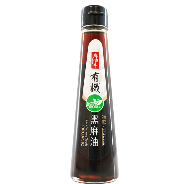 麻油車 冷壓有機黑麻油, 135ml, 1瓶