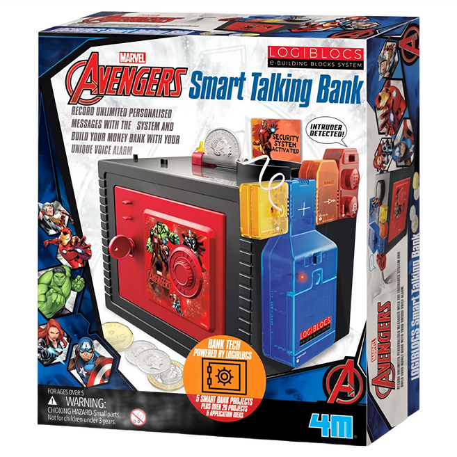 4M LOGIBLOCS 迪士尼 復仇者聯盟智能金庫, 1盒