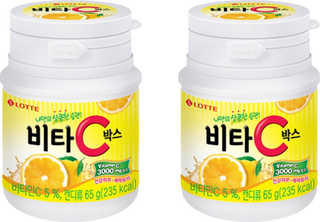 LOTTE 樂天 檸檬糖, 65g, 2罐