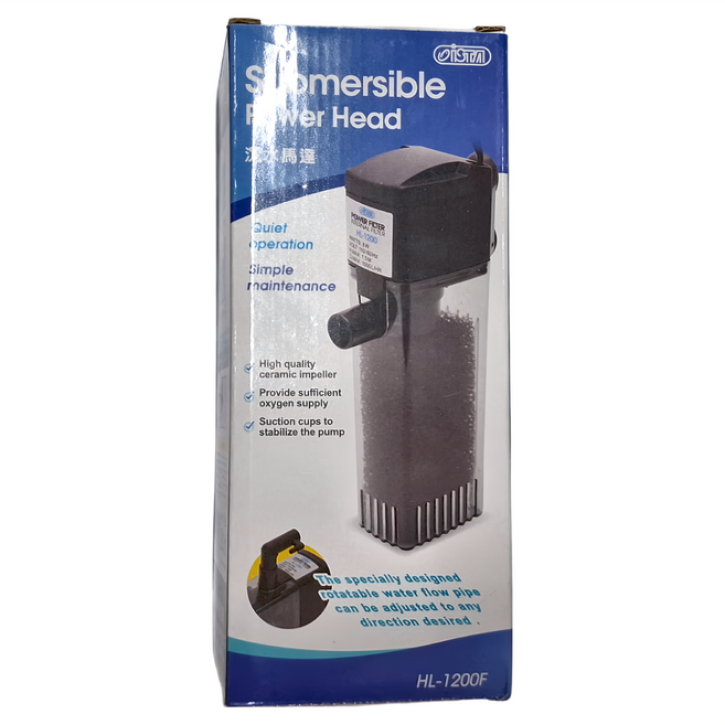 ISTA 伊士達 沉水過濾馬達 靜音 內置過濾器 濾杯 HL-1200F, 8W, 1個