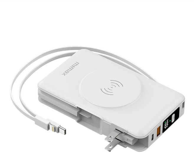 mimax 米覓 五合一磁吸快充行動電源 20000mAh, HY08, 白色