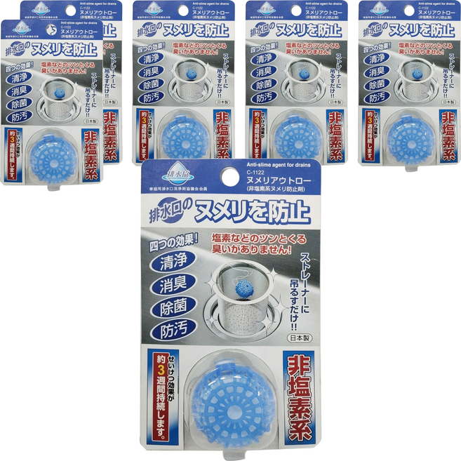 不動化學 排水孔用消臭除菌清潔錠, 15g, 6個