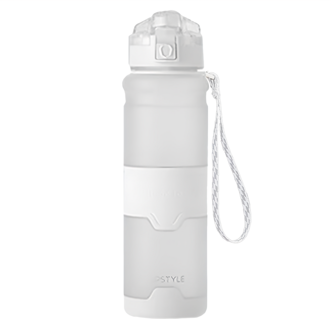 UPSTYLE tritan 健身水壺, 1個, 磨砂白, 1000ml