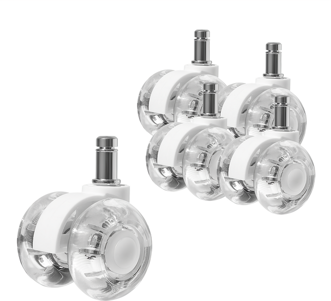 辦公椅2吋萬向PU輪5件組, 1組