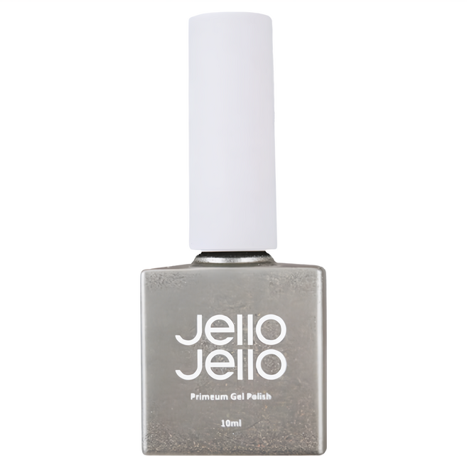 Jello Jello 亮片系列 彩色美甲凝膠, JG-02 Popping Silver, 10ml, 1瓶