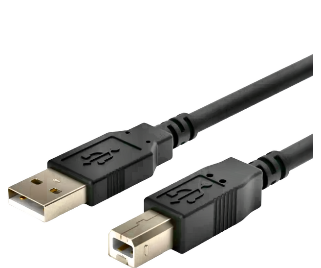 POLYWELL 寶利威爾 USB2.0 USB-A To USB-B 高速傳輸線, 1條, 5m, 黑色