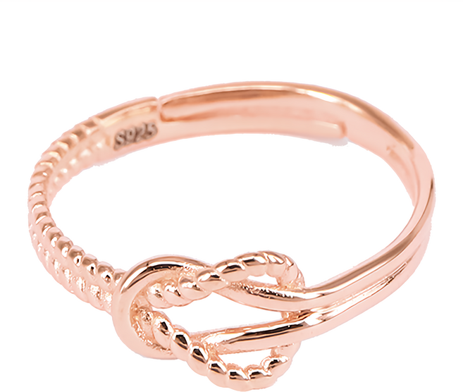 RADIANT STAR 璀璨之星 花遊記扭結可調式戒指 925純銀 SL451