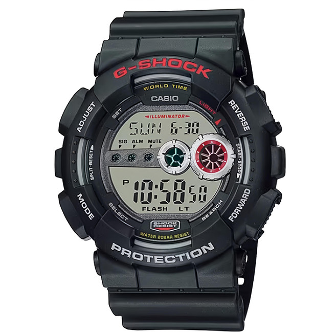 CASIO 卡西歐 G-SHOCK 系列 高亮度LED強悍電子錶 GD-100-1A