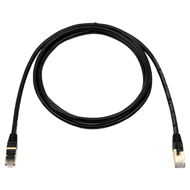 Cable 凱堡 CAT.7 SSTP超高速網路線, 10m, 黑色, 1條