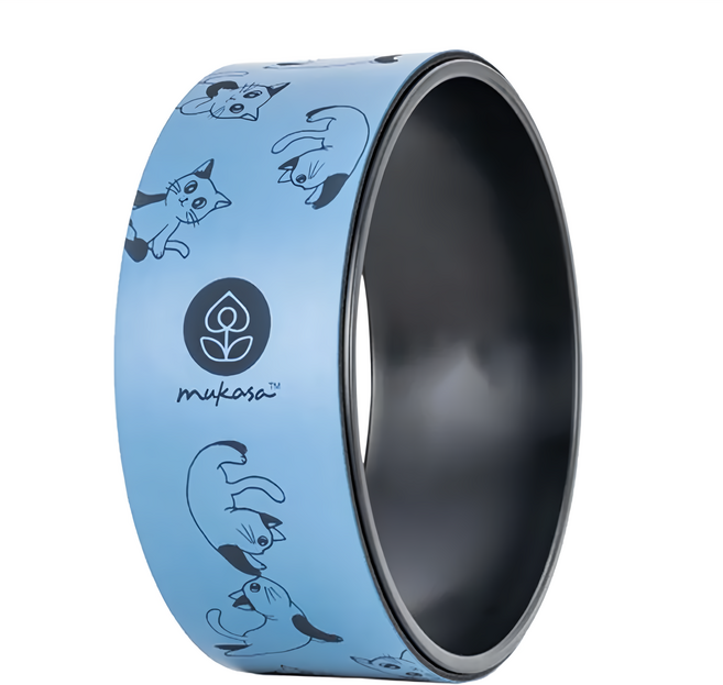 mukasa 慕卡莎 PU瑜珈輪 MUK-21506 1.4kg, 藍色, 1個