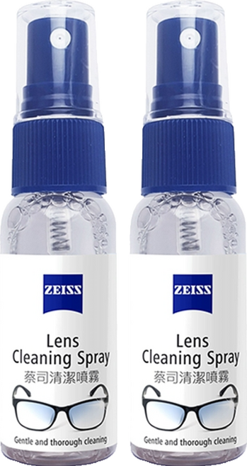 ZEISS 蔡司 清潔噴霧組 適用於所有光學鏡面清潔, 30ml, 2瓶