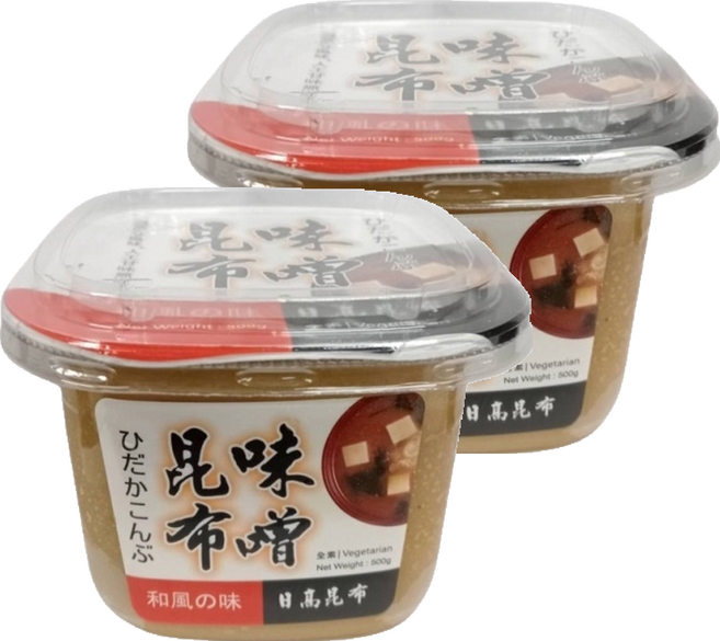 味榮 日高昆布味噌 全素 Vegetarian, 500g, 2盒