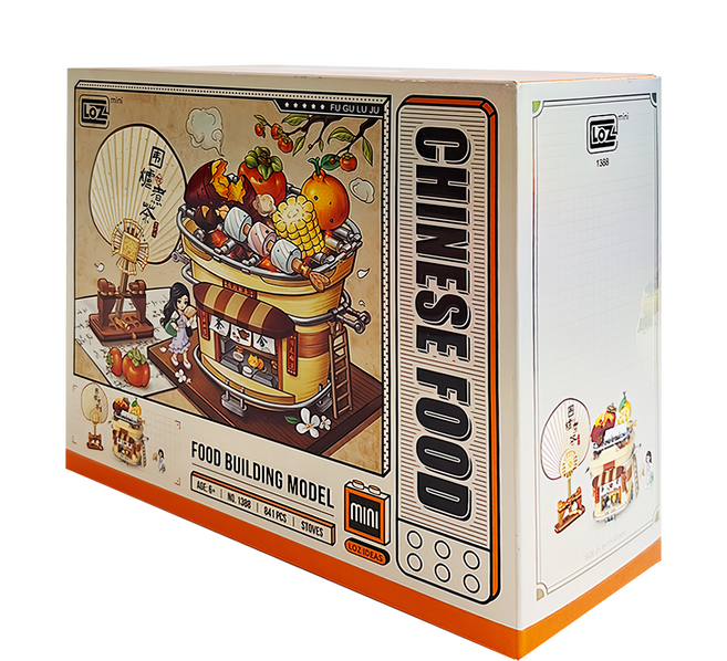 LoZ 積木玩具 1388, 圍爐煮茶 復古爐具, 1盒
