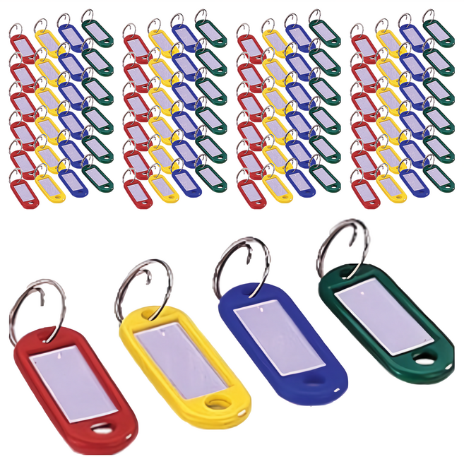 ABEL 力大牌 523鑰匙圈100入組 混色, 混和色, 1盒