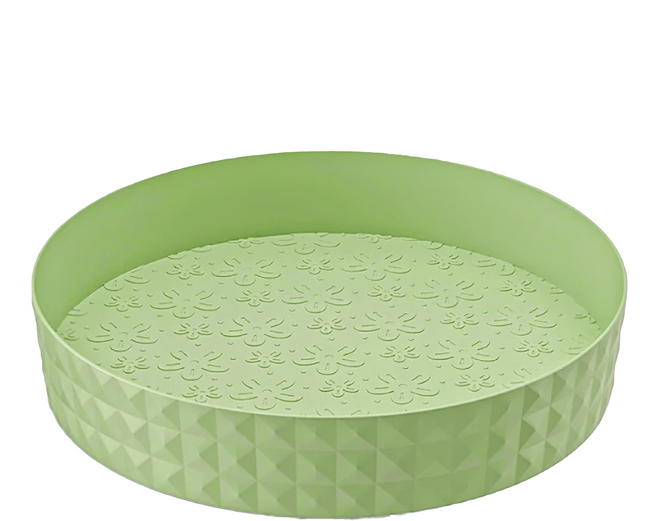 小麥購物 多功能旋轉置物盤 C493 165g, 抹茶綠, 2個