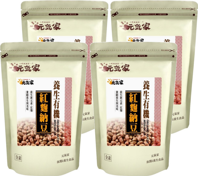 元氣家 養生紅麴納豆, 200g, 4包