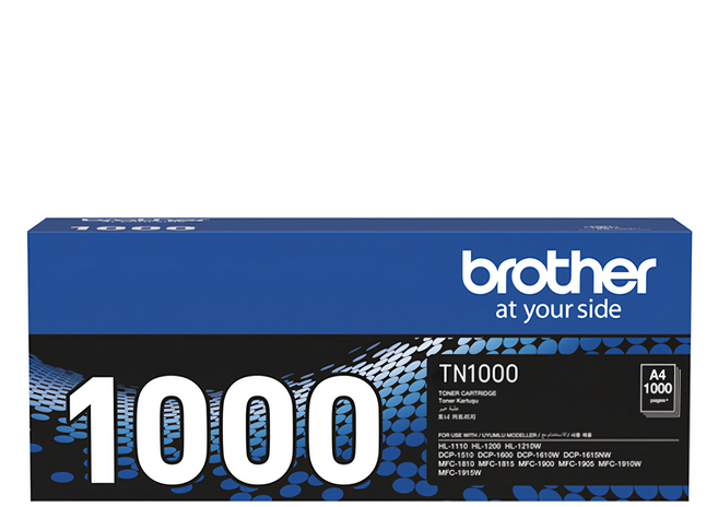 brother 兄弟牌 A5 BRTN1000碳粉 1815/1510/1610/HL-1110適用, Black, 1個