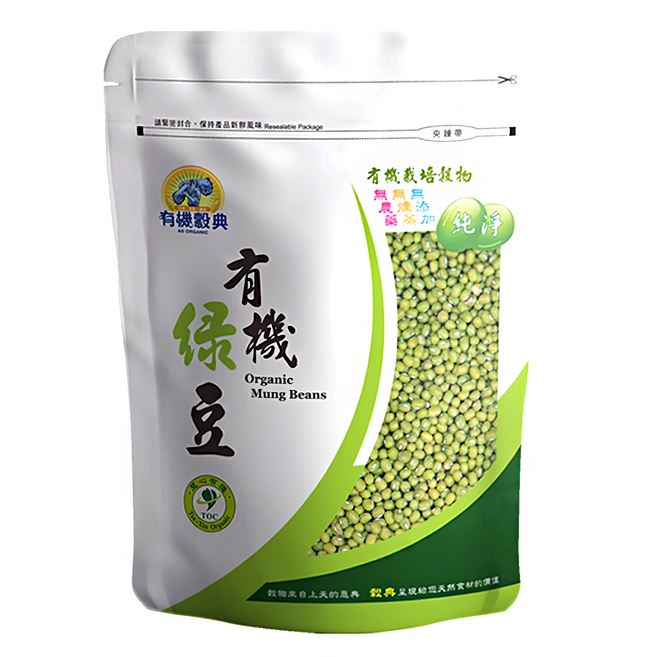 有機穀典 有機綠豆, 500g, 1包