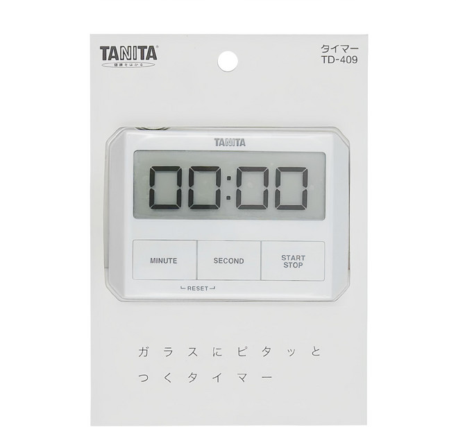 TANITA 塔尼達 電子計時器 TD409 65g, 白色, 1盒