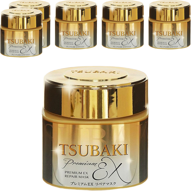 TSUBAKI 思波綺 金耀瞬護髮膜EX, 180g, 6罐