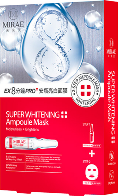 MIRAE 未來美 EX8分鐘PRO安瓶亮白面膜組, 1盒