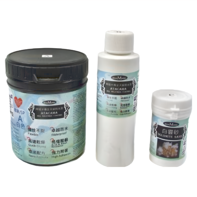 decorMaster 全天候防水漆 體驗組, 白色, 490g, 1組