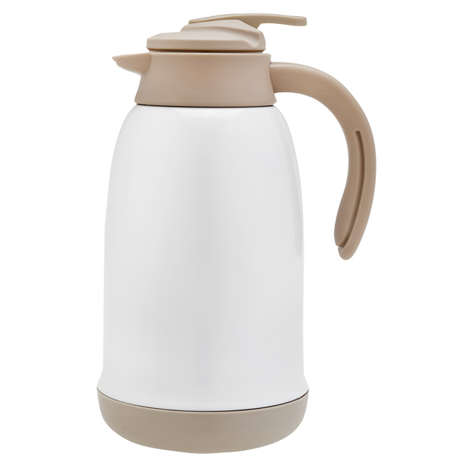 cook power 鍋寶 超真空保溫壺, 白色 + 棕色, 1.8L, 1個