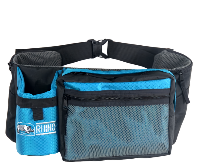 RHINO 犀牛 單水壼腰包 可攜帶水壺 設計多用途置物袋 郊遊 登山, 藍色