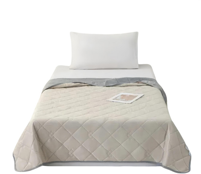 寢室安居 Cool-S 超聲絎瞬涼輕柔雙面冰冰被, 奶茶色