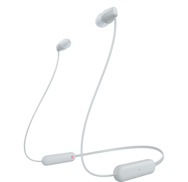SONY 索尼 無線入耳式耳機, WI-C100W, 白色