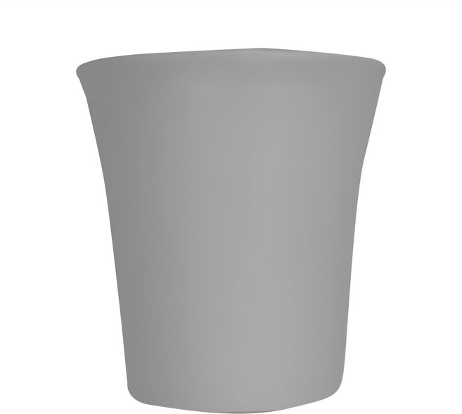 翠筠 如意高花盆, 白色, 4個