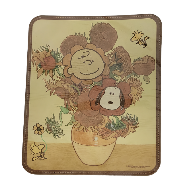 PEANUTS 史努比 大師滑鼠墊, 向日葵, 1個
