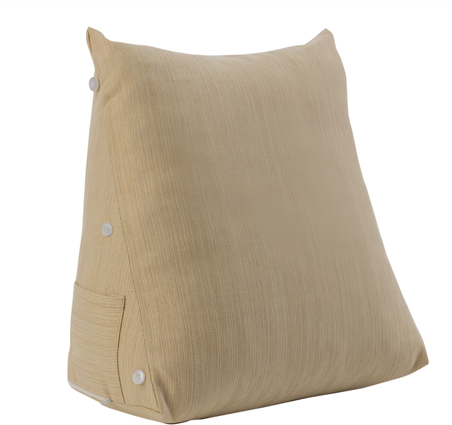 JINDACHI 金大器 簡約立體三角靠墊枕, 奶霜杏