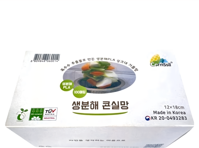 Cornssil 可分解洗碗槽過濾網, 100入, 1盒