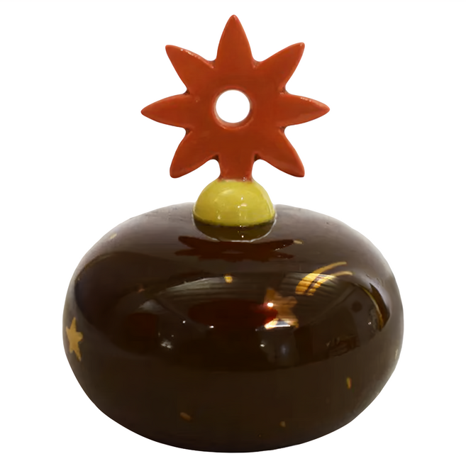 日本製 美濃燒 星空花紙鎮, 1個