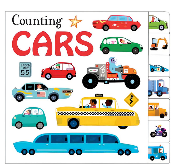 Priddy Books Counting Cars 硬卡書, 精裝