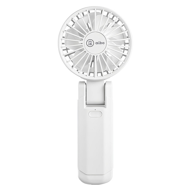 aibo 雙扇葉折疊頸掛/手持兩用風扇, HA-FAN1146, 氣質白