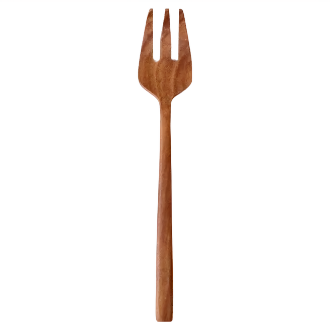 tougei 籐芸 Nature Cutlery 天然木餐叉 17cm, 木色, 1個