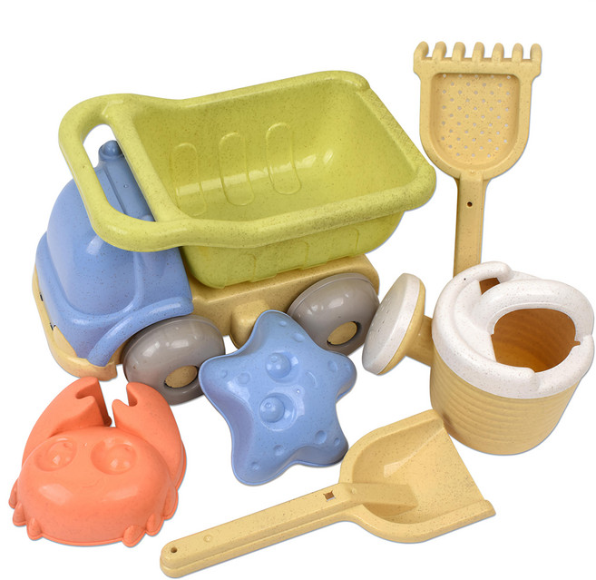 Oztoy Sandy Toy 玩沙6件組 3039a, 1組, 多色, 500g